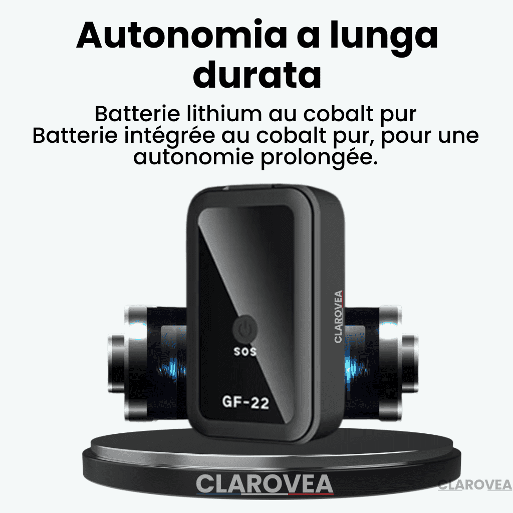 Clarovea™ – Localizzatore GPS Auto Senza Abbonamento, Proteggi la Sicurezza della Tua Auto