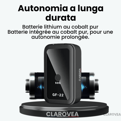Clarovea™ – Localizzatore GPS Auto Senza Abbonamento, Proteggi la Sicurezza della Tua Auto