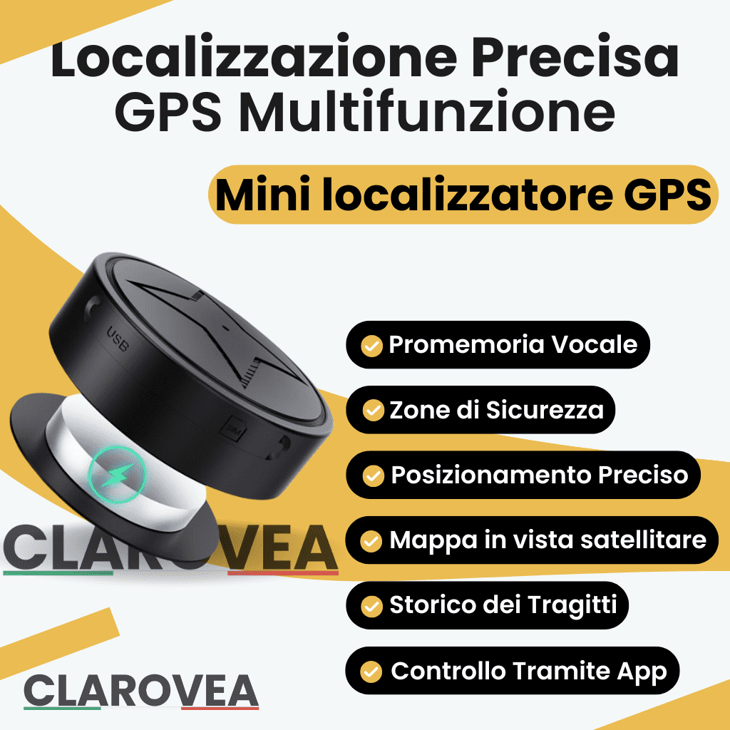 Clarovea™ – Localizzatore GPS Moto Senza Abbonamento, Discreto e Affidabile