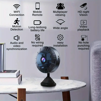 Clarovea™ – Mini Telecamera Spia Wi-Fi 4K con Visione Notturna e Sensore di Movimento