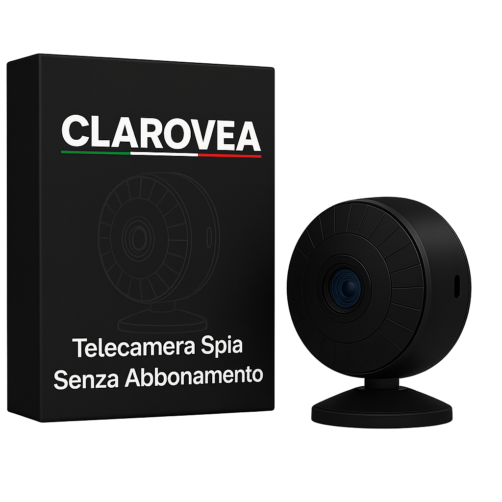 Clarovea™ – Mini Telecamera Spia Wi-Fi 4K con Visione Notturna e Sensore di Movimento