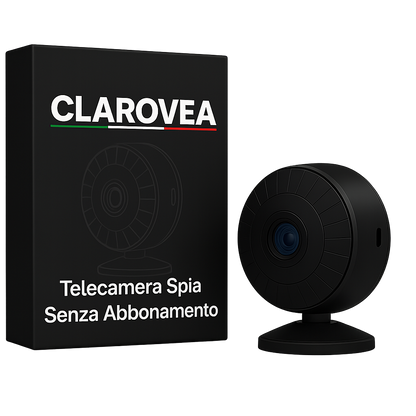 Clarovea™ – Mini Telecamera Spia Wi-Fi 4K con Visione Notturna e Sensore di Movimento