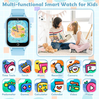 Clarovea™ – Smartwatch Interattivo per Bambini con Videocamera HD e Giochi Educativi