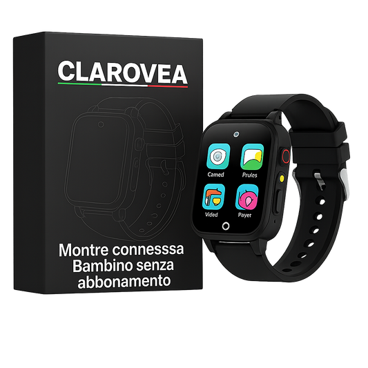 Clarovea™ – Smartwatch Interattivo per Bambini con Videocamera HD e Giochi Educativi