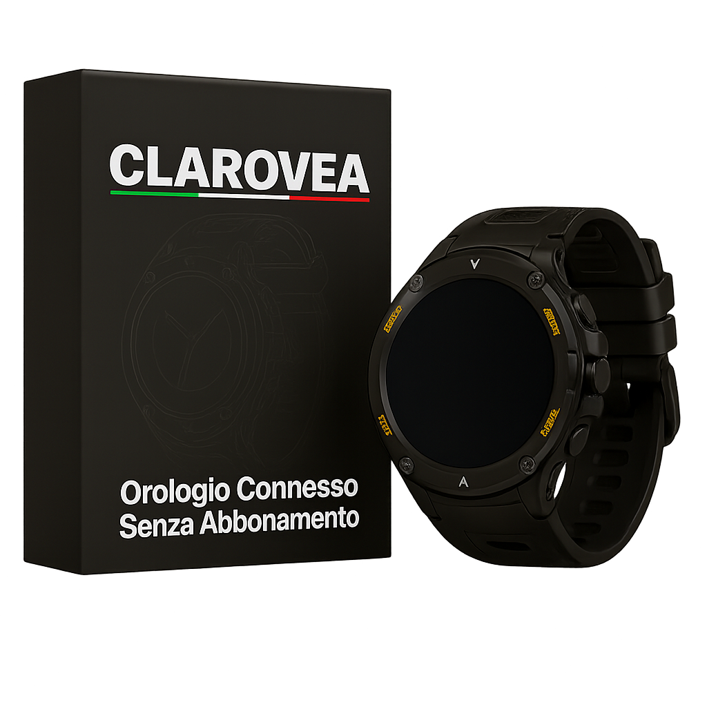 Clarovea™ – Smartwatch Uomo Impermeabile IP67 con Monitoraggio Salute e Attività Fisica