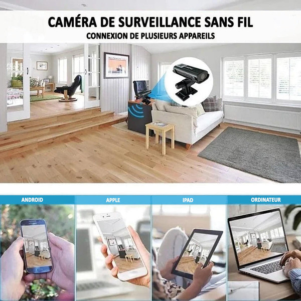 Clarovea™ – Telecamera Wi-Fi di Sicurezza 1080p con Visione Notturna e Sensore di Movimento