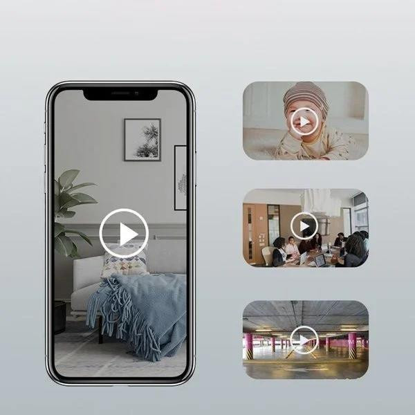 Clarovea™ – Telecamera Wi-Fi di Sicurezza 1080p con Visione Notturna e Sensore di Movimento