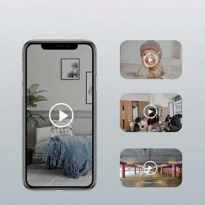 Clarovea™ – Telecamera Wi-Fi di Sicurezza 1080p con Visione Notturna e Sensore di Movimento