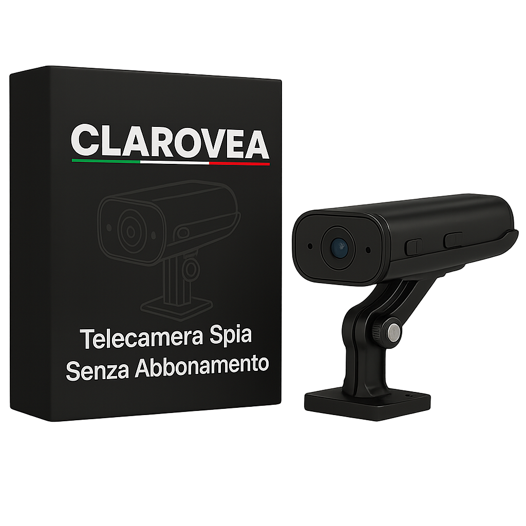 Clarovea™ – Telecamera Wi-Fi di Sicurezza 1080p con Visione Notturna e Sensore di Movimento