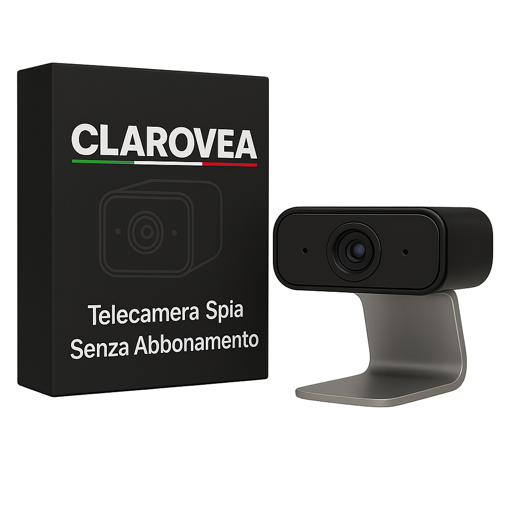 Clarovea™ – Telecamera Wi-Fi di Sicurezza con Visione Notturna e Sensore di Movimento